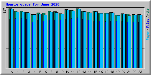 Hourly usage for June 2026