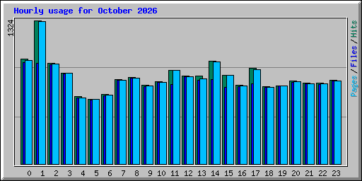 Hourly usage for October 2026